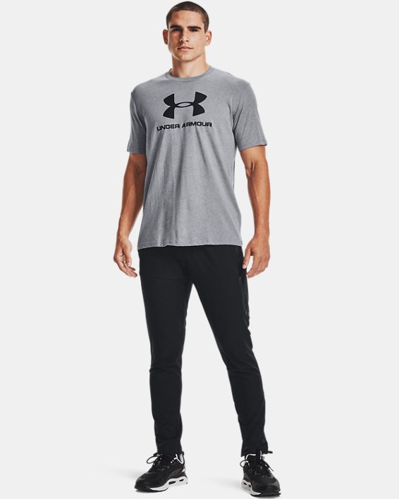 UA Sportstyle – Haut à manches courtes avec logo pour hommes, Gray, pdpMainDesktop image number 2